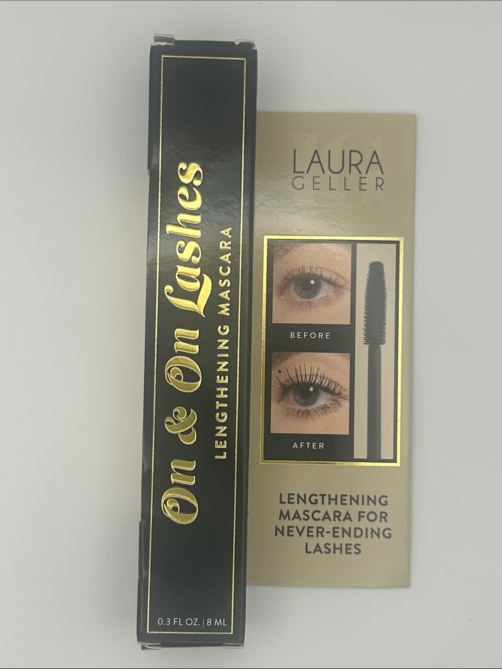 NEW Laura Geller On & On Lashes Black Mascara